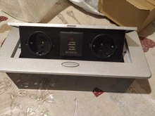 Enchufe DE escritorio toma DE corriente 2 3 DE EU FR con carga USB lenta emergente cubierta DE aleación DE aluminio plateado negro para sala DE reuniones enchufe pared,enchufes para pared,toma de corriente ,tomacorrien