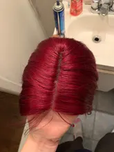 Pelucas de cabello humano con encaje granate frontal, 99J, peluca de cabello humano liso brasileño, parte de encaje, pelo Remy pre-arrancado, Estrella Brillante 180