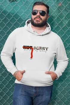 

Angemiel Wear Not Sorry White Men 'S Hooded Sweatshirt