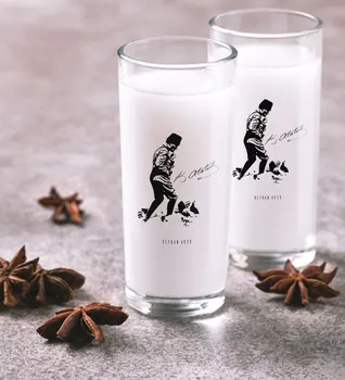 

Personalized Colorful Printed Ataturk Themed Dual Arrack Cup Seti-16