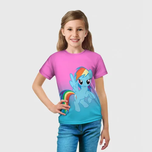 Детская футболка 3D My Little Pony|Тройники| |