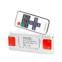 

Regulator + RF Remote Panel 6W 12W 20W 30W 40W 50W 60W Slim LED Driver DC 12V 24V Strip Lamp Transformer Power Supply
