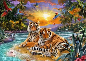 

New 2020 Animals Tiger Diamond Painting Diamond Embroidery 5d DIY Full Round Diamond Mosaic Diamond Paint Daimond Painting