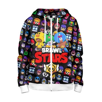 

Children's sweatshirt 3D with zipper Brawl Stars