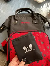 Bolsa de pañales con USB de Disney, mochila momia de maternidad/bolsa de pañales para bebé, bolso de viaje de Mickey Mouse, bolsa para cuidado del bebé, bolsa húmeda