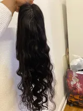 Midddle-peluca con malla frontal para mujer, cabello humano Remy peruano, prearrancado con pelo de bebé, malla con división, 13x1 T