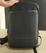 Kingsons-Mochila negra ultraligera para ordenador portátil Unisex, morral delgado de 15,6 pulgadas para oficina y trabajo