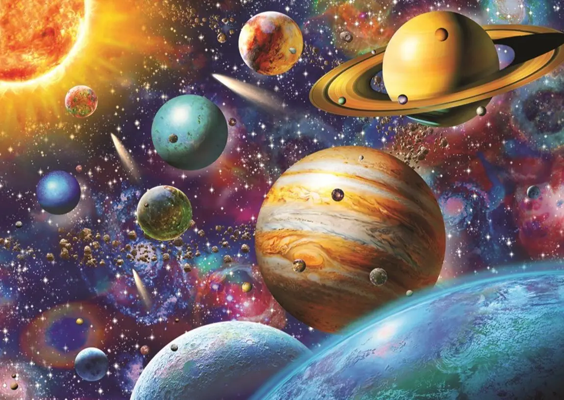

At Jigsaw Puzzle 3000 Pcs Odyssey Destruction In Space For Adult&Kids Toy Educational Entertaintment Landscape Fun Games