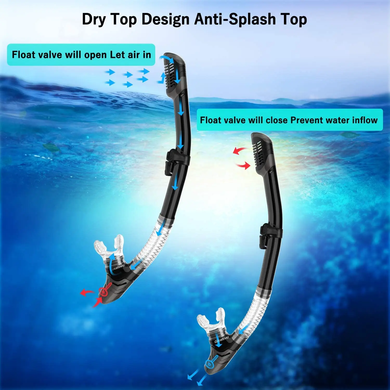 Anti-fog Diving Mask Snorkel Tube Set for Adult Professional Snorkel Full Breath Tube Gear Underwater Swim Goggles Equipment