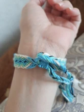 Pulsera Bohemia trenzada de tejido a mano para mujer