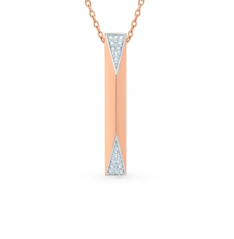 

Gold necklace with diamonds sunlight sample 585