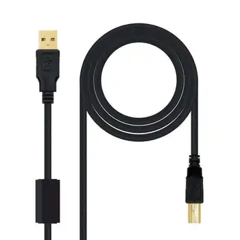 

Usb 2.0 extension cord nanowire 10.01.1205-usb connectors type to male/usb Type b plug-double shielded-5m-Black
