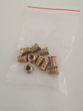 Furniture-Nuts Wood-Insert-Nut Hex-Drive-Head Thread Flanged M4 M10 Carbon-Steel M6 M8
