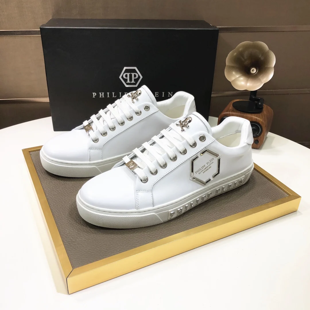 P010 Philipp Plein Skull Logo Mannen Mode Loopschoenen Casual Schoenen  Outdoor Sport Schoenen Sneakers|Casual schoenen voor Mannen| - AliExpress
