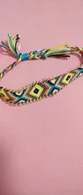 Pulsera Bohemia trenzada de tejido a mano para mujer