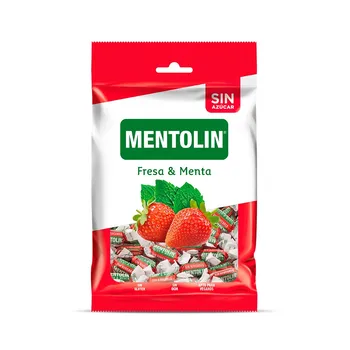 

Mentolin Strawberry & mint without sugar · 100g.