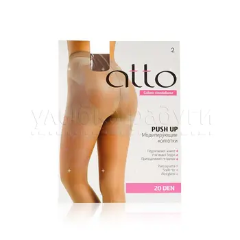 

Women's tights Atto push up with modeling shorts 20den tan 2 size