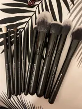 DUcare-Juego de brochas de maquillaje, 8-27 Uds., negro, profesional, pelo Natural, base en polvo, colorete, sombra de ojos