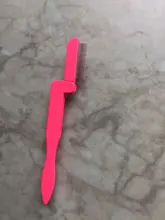 1PC cepillo de pestañas plegable rizador de belleza maquillaje para pestañas separador de Metal cepillo de pestañas peine belleza maquillaje cosmético herramienta portátil