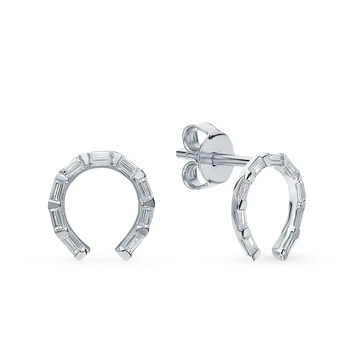 

Silver earrings with cubic zirconia sunlight sample 925