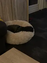 Cama de perro caliente de lana ronda perro perrera casa larga felpa invierno mascotas camas para perros medianos grandes perros gatos cojín del sofá suave esteras