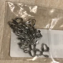 Protectores de alambre de 100x4mm, accesorios de forma de U, cierres, conector para fabricación de joyas, 4,5 unids/lote