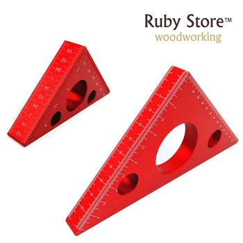 

Mini Pocket Square for Machine Setup, Both Metric and Inch Scale