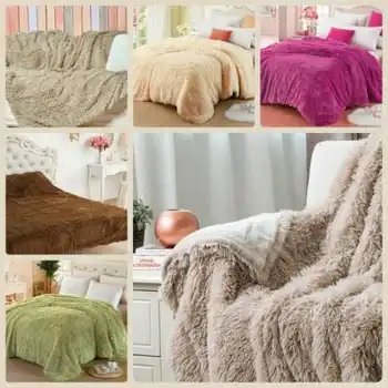 

Soft plaid bed sofa bedspread 100% bamboo fiber