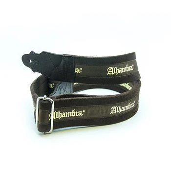 

9.514 guitar strap, Brown, textile, Alhambra