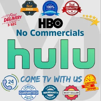 

Hulu account 12 month Works On PCs Smart TVs Set top Boxes Android IOS phone