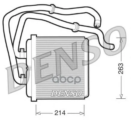 Радиатор Отопителя Denso арт. DRR12003