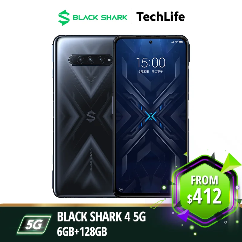 [Глобальная версия] Black Shark 4 5G 128ГБ / 256ГБ NFC - Snapdragon 870 | 4500мАч 120Вт 144Гц AMOLED JoyUI 12.5