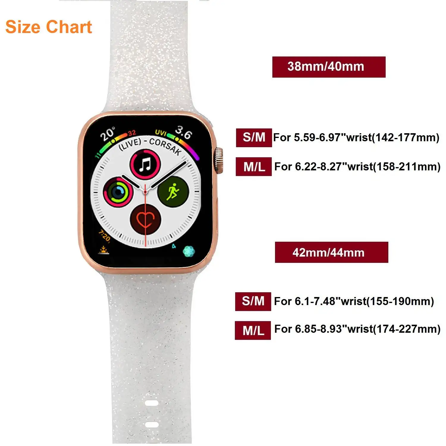  ġ  ۸ Ǹ ,  ̿ġ ø 3, 4, 5, 6 SE Ʈ, 38mm, 42mm, 40mm, 44mm