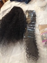 Alibele-pelo rizado malayo de ondas profundas, 1, 3, 4, oferta de extensiones de cabello humano, doble trama, No cepillado de pelo, tejido de 100G