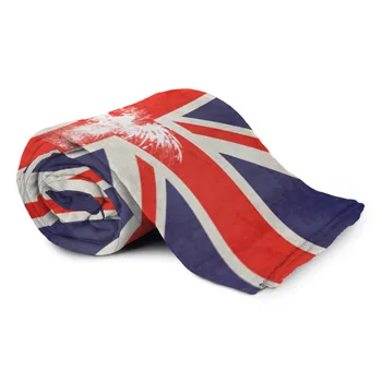 

Plaid 3D flag of England with White Eagle