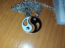 2 unids/set mejores amigos par collares Yin Yang encanto colgante, collar de la joyería para los amantes de las Hermanas de San Valentín regalo FSPXL316