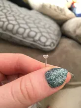 MloveAcc 100% Plata de Ley 925 auténtica joyería de las mujeres de moda lindo pequeño claro CZ Stud pendientes regalo para las niñas adolescentes Dama