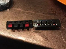 Terminal de conector de posiciones de plástico, 2 uds., conector Push-In, muelle de carga, terminales de altavoz de Audio, Clips para Breadboard