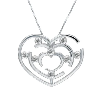 

Silver Pendant with cubic zirconia sunlight