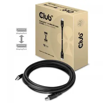 

CLUB3D DisplayPort 1.4 HBR3 8K Cable M/M 5m /16.40ft