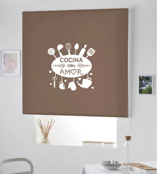 

Blind Iroa roll for kitchen/Kitchen with love 2 ROLLER BLINDS TRANSLUCENT! (CAFE 100X175)