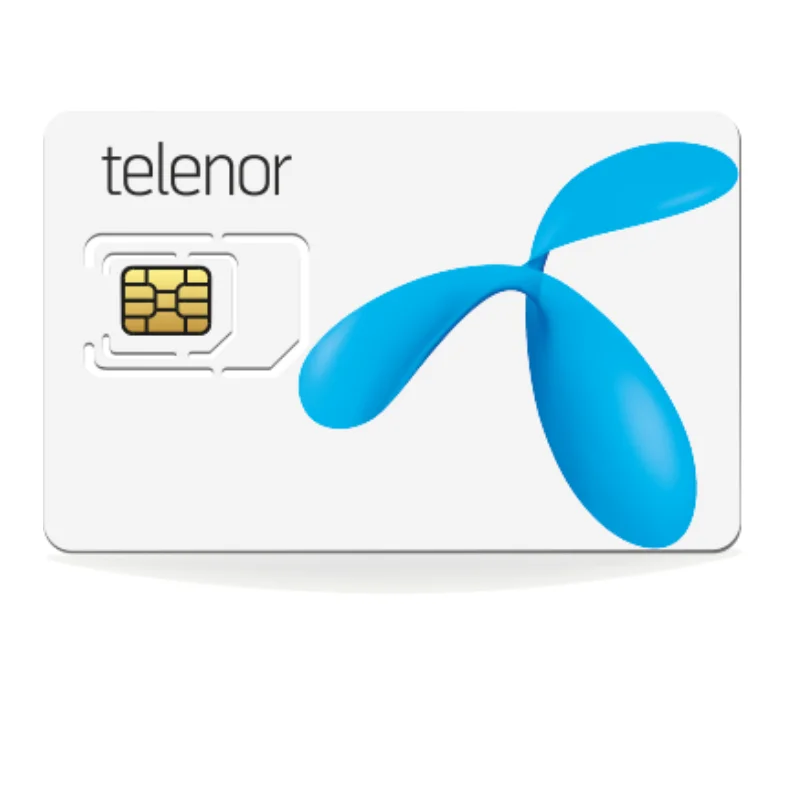 SIM card Telenor Sweden. in Europe.