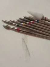 6/7pc cortador de fresado de taladro de cerámica para uñas Bits para manicura Mills eliminar broca para uñas de Gel de manicura máquina herramientas
