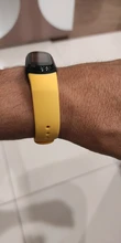Xiaomi-Pulsera Mi Band 5 de silicona, correa amarilla 100% original, muñeca, repuesto
