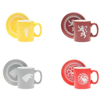 

Set 4 mini espresso cups emblems Game of Thrones