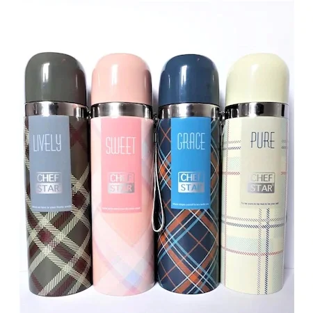 US $31.48 Patterned 500 Ml Steel Thermos Portable Vacuum Flask Travel Coffee Mug Tea Infuser Water Bottle Outdoor