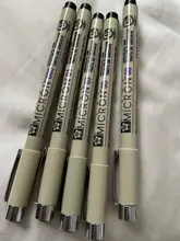 Marcadores de Pigma Micron aguja de pluma cepillo suave dibujo pintura impermeable pluma 005 01 02 03 04 05 08 1,0 cepillo arte marcadores