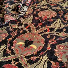 Турецкий анатолийский цветочный классический дизайн синель ткань