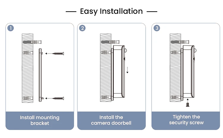 smart intercom system Simshine WIFI Doorbell Smart Home Wireless Phone AI Door Bell Camera Security Video Intercom 1080P HD Night Vision For Apartment doorbell intercom system