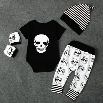 Baby Boy Skull Outfit Set 1